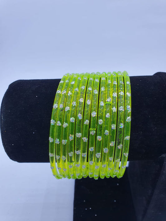 🌸 Kashmiri Glaa Churiyan – 12 Pc Set