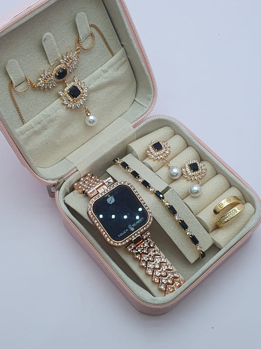 💎 5 Pc Jewelry Box Set – Complete Elegant Collection
